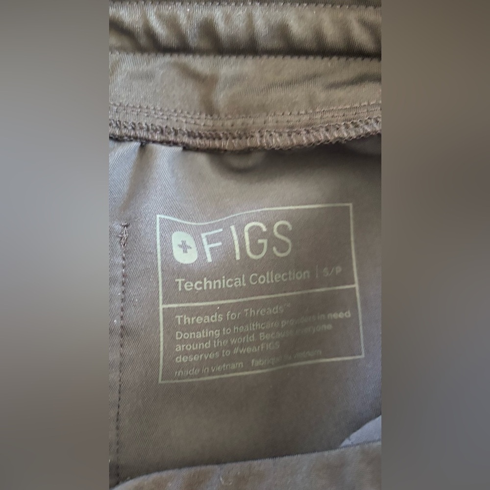 FIGS - Yola High Waisted Skinny Scrub Pants in Charcoal Sz S Petite - Picture 4 of 8